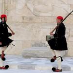 Evzones, Presidential Guard, guarding the Tomb of the Unknown Soldier in Athens, Attica, Greece