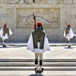 Evzones, Presidential Guard, guarding the Tomb of the Unknown Soldier in Athens, Attica, Greece